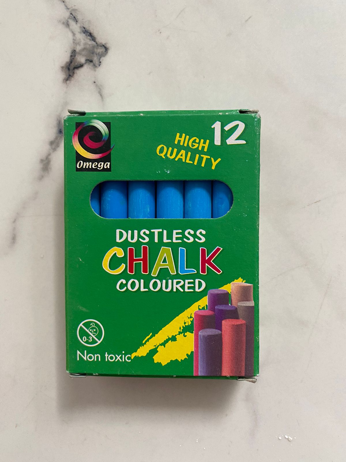 Blue Dustless Chalks